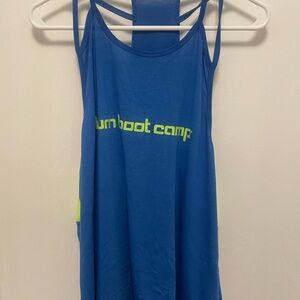 Blue & green burn boot camp tank size 3XL